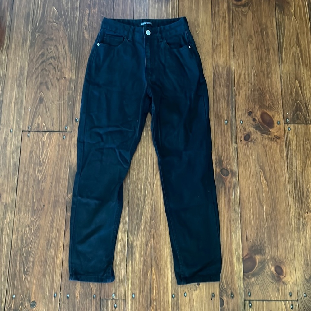 Shein high rise black mom jeans